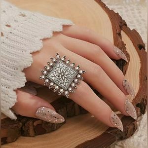 💥4/$10  Beautiful Boho Silver Statement Ring, NWT